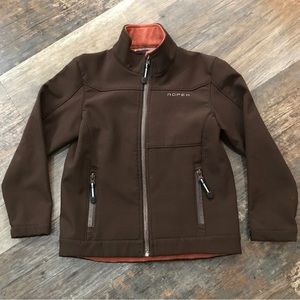 ROPER YOUTH GIRLS SZ S JACKET BROWN RN 35869 CA 33044